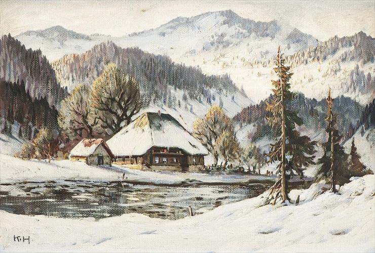 Karl Hauptmann - Sunny Winters Day in the Black Forest.jpg