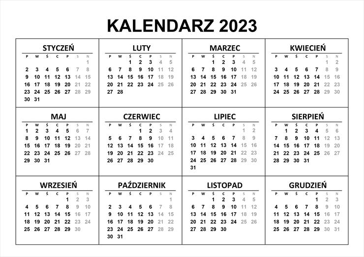 2023 - Kalendarz 2023 - prosty poziomy.png