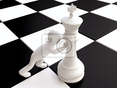 chess - 3d-czlowiek-pcha-rysunek-chess-king.jpg